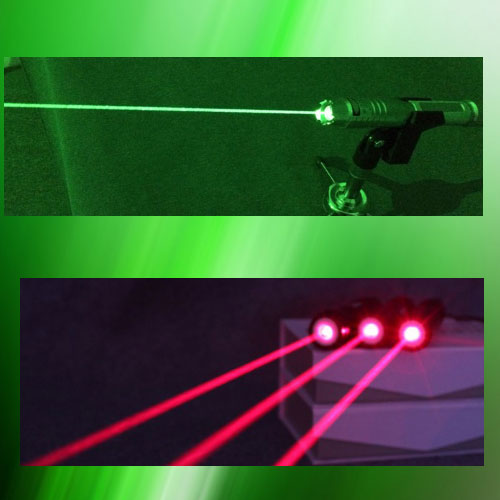 1000mw powerful green laser pointer and a 200mw red lazer pointer